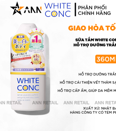 Sữa Tắm Trắng Da White Conc Nhật Bản 360ml - 4990110004752