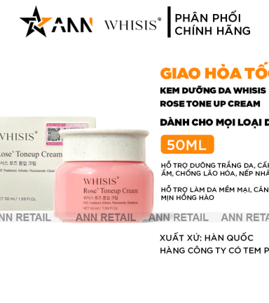 Kem Face Whisis Rose Tone Up Cream Hàn Quốc 50ml - 8809803050821