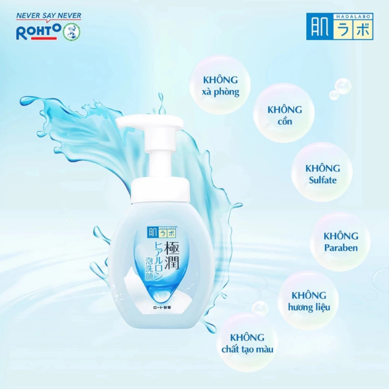 Shop sỉ sữa Rửa Mặt Hada Labo Gokujyun Moisturizing Foaming Wash Tạo Bọt Dưỡng Ẩm 160ml 8 Shop sỉ sữa Rửa Mặt Hada Labo Gokujyun Moisturizing Foaming Wash Tạo Bọt Dưỡng Ẩm 160ml