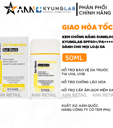 Kem Chống Nắng Kyung Lab Sun Block SPF50+/PA++++ 50ml - 8809655282395