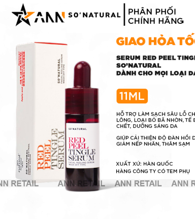 Serum Peel Da So Natural Red Peel Tingle Hàn Quốc Mini 11ml - 8809263878508