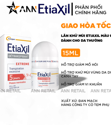 Lăn Khử Mùi EtiaXil Màu Đỏ 15ml - 3401362744835