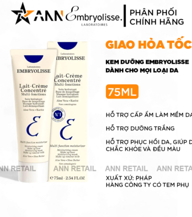 Kem Dưỡng Embryolisse Lait Creme Concentré Hỗ Trợ Cấp Ẩm Phục Hồi Da 75ml - 3350900000011