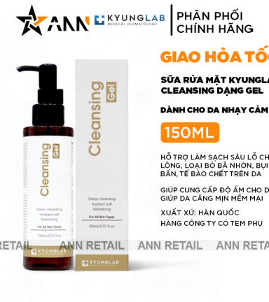 Sữa Rửa Mặt Kyung Lab Cleansing Gel 150ml - Dành Cho Da Nhạy Cảm - 8809655282401