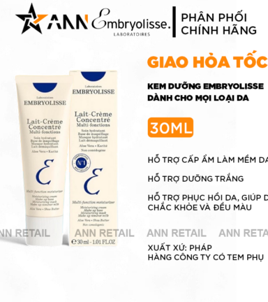 Kem Dưỡng Embryolisse Lait Creme Concentré Hỗ Trợ Cấp Ẩm Phục Hồi Da 30ml - 3350900000394