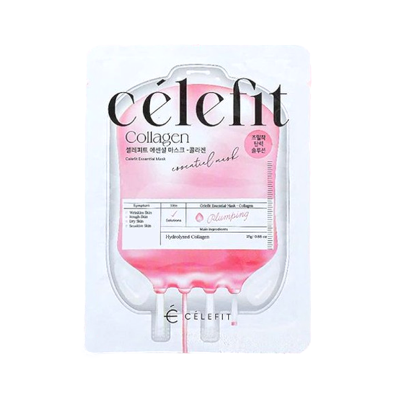 Chỗ sỉ mặt Nạ Celefit Essential Mask Collagen Màu Hồng Hỗ Trợ Chống Lão Hoá Hộp 10 Miếng 5 Chỗ sỉ mặt Nạ Celefit Essential Mask Collagen Màu Hồng Hỗ Trợ Chống Lão Hoá Hộp 10 Miếng