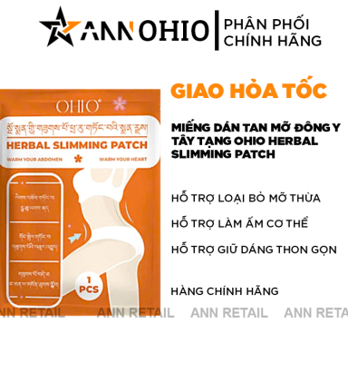 Miếng Dán Tan Mỡ Đông Y Tây Tạng Ohio Slimming Patch - MDTMDY
