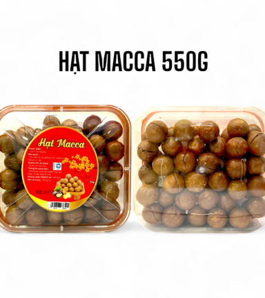 Hộp Hạt Macca Tây Nguyên Hộp Chữ Nhật 550G Hộp Tết - HMTNHCN550
