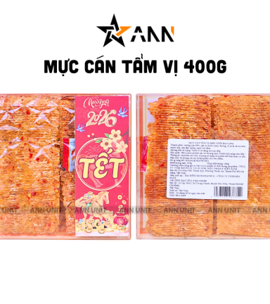 Hộp Mực Cán Tẩm Vị Ngôi Sao Lớn 400G Hộp Quà Tết 2026 - MCTVHNSL400