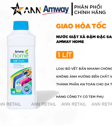 Nước Giặt Xả Đậm Đặc Amway Home SA8 Dung Tích 1 Lít Chính Hãng - AMWAYHOME03