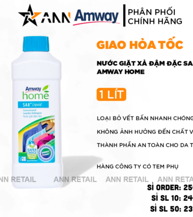 Nước Giặt Xả Đậm Đặc Amway Home SA8 Dung Tích 1 Lít Chính Hãng - AMWAYHOME03