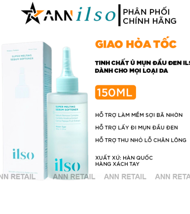 Tinh Chất Ủ Mụn Đầu Đen ILSO Super Melting Sebum Softener 150g Giúp Sạch Bã Nhờn Sáng Da - 8809635332010