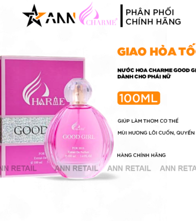 Nước Hoa Charme Good Girl Mùi Nữ 100ml Hương Lôi Cuốn Quyến Rũ - Phiên Bản Mới 2024 - NHCGG2024