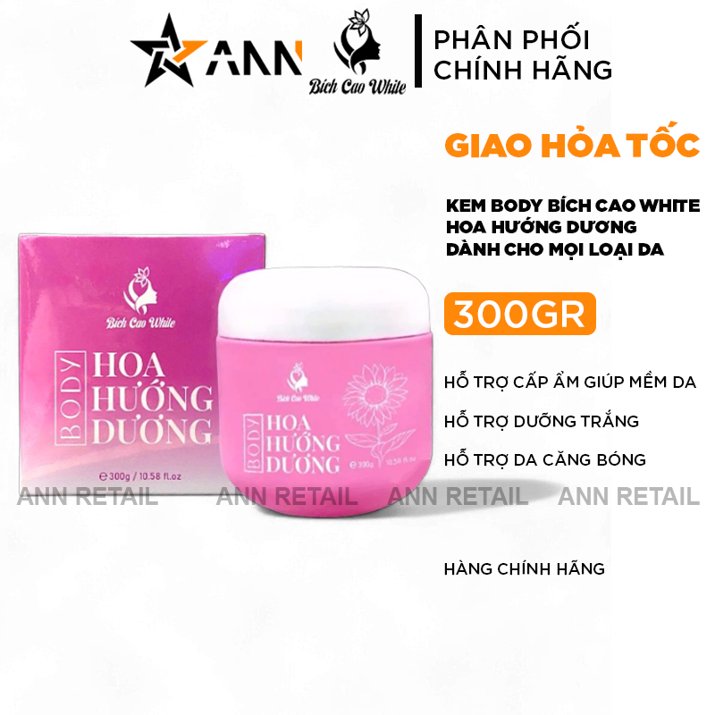 25815_1_20241123165405-2.png Kem Body Trắng Da Bích Cao White Hoa Hướng Dương 300g - Mỹ Phẩm Bích Cao - 8938560031016