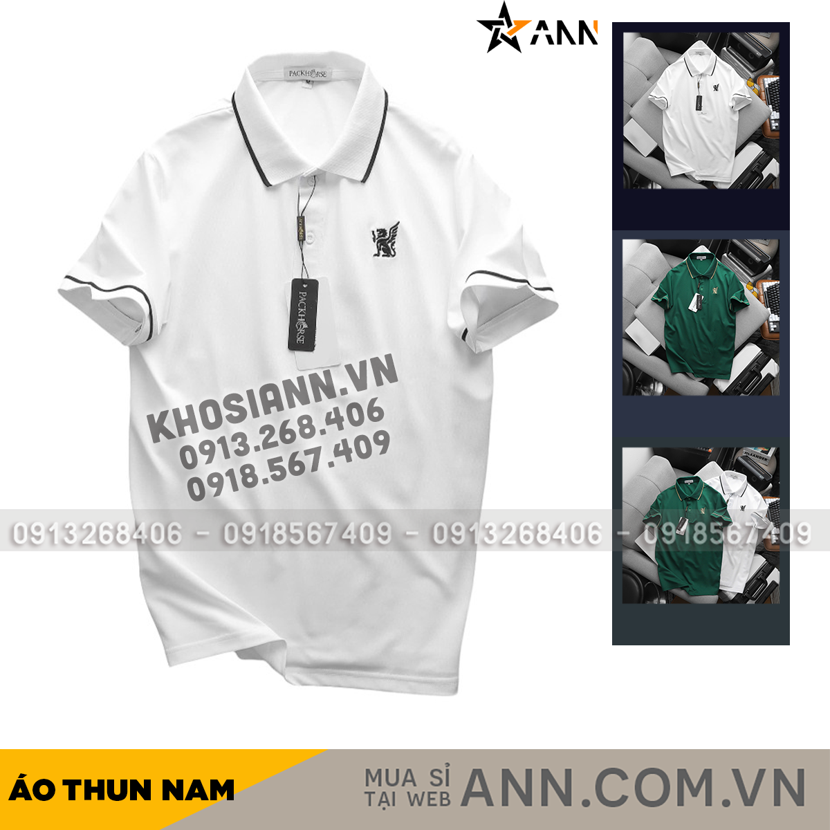 25832_khung-bia-quan-ao-1_20241127143708-12.png Áo Thun Nam Cổ Bẻ PackHorse Thêu Nổi Logo 2 Màu Cao Cấp (Có size 3x) - CS240