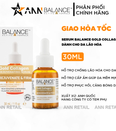 Serum Balance Active Formula Gold Collagen Rejuvenate & Firm 30ml Giúp Chống Lão Hóa Da - 5012368041132
