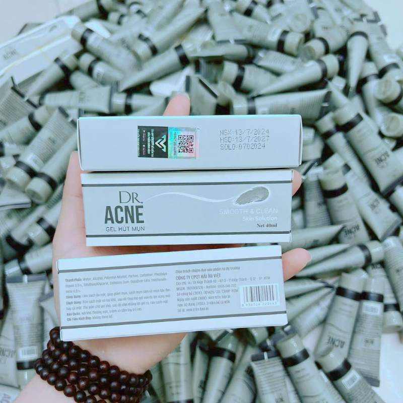 Chuyên sỉ gel Lột Mụn Đầu Đen Dr.Acne Smooth & Clean 40ml 10 Chuyên sỉ gel Lột Mụn Đầu Đen Dr.Acne Smooth & Clean 40ml
