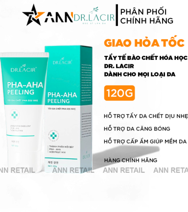 Tẩy Tế Bào Chết Mặt Dr Lacir PHA-AHA Peeling Dịu Nhẹ Cho Da 120g - 8938528007978