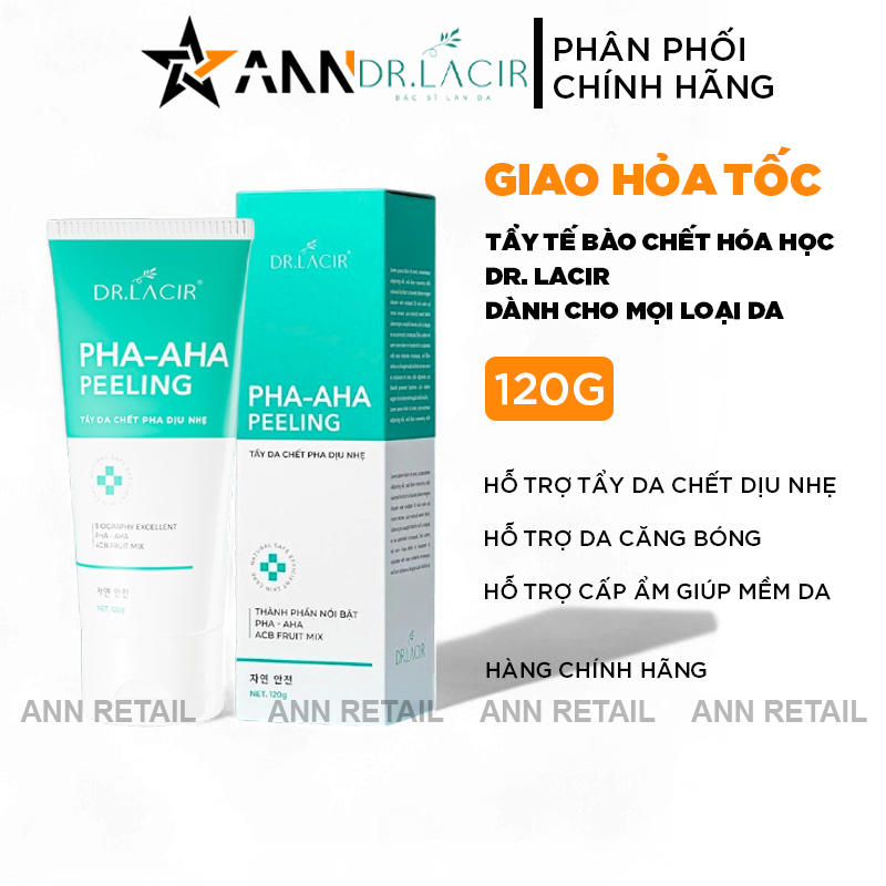 25853_1_20241207173928-1.png Tẩy Tế Bào Chết Mặt Dr Lacir PHA-AHA Peeling Dịu Nhẹ Cho Da 120g - 8938528007978