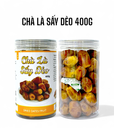 Chà Là Sấy Dẻo Thơm Ngon 400g Hộp - CLSD400