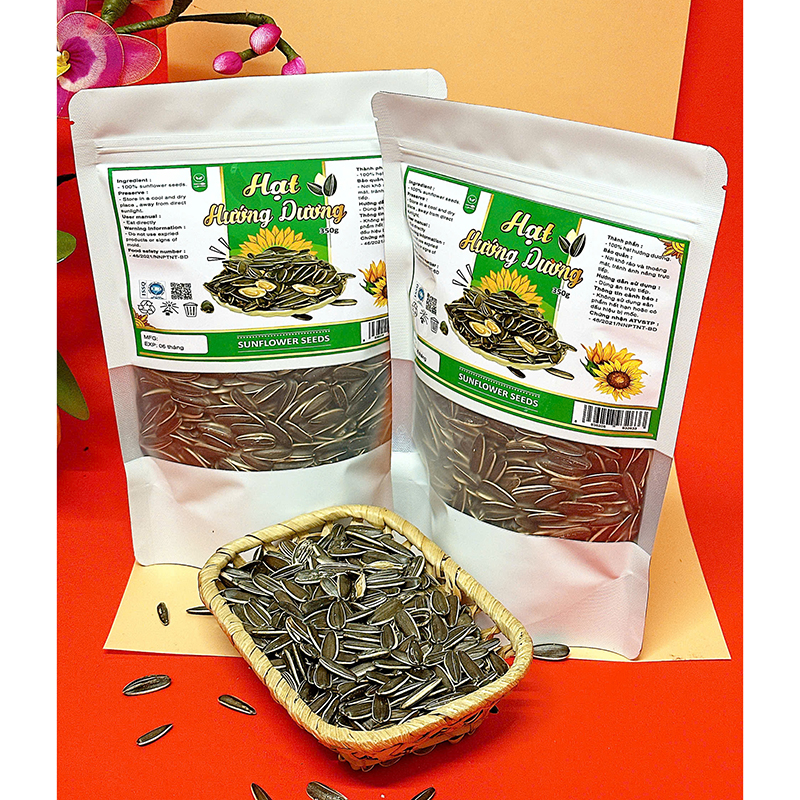 Chỗ sỉ hạt Hướng Dương Túi Zip Trắng Sữa 350g 7 Chỗ sỉ hạt Hướng Dương Túi Zip Trắng Sữa 350g