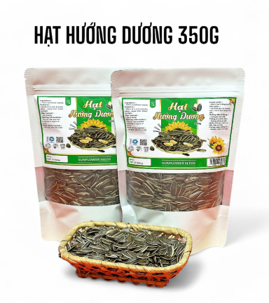 Hạt Hướng Dương Túi Zip Trắng Sữa 350g - HHDTZ350
