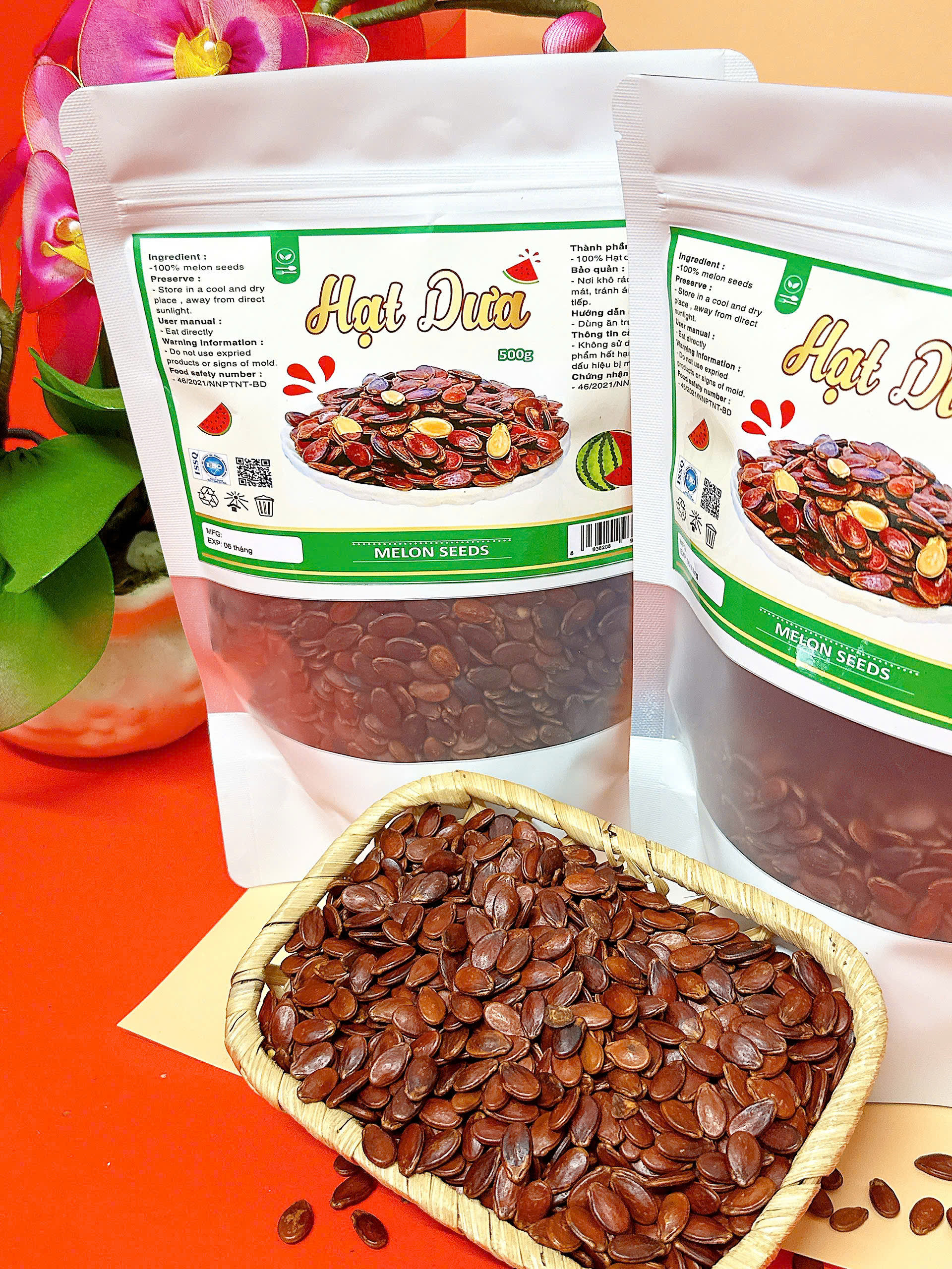 Hạt Dưa Túi Zip 500g 6 Hạt Dưa Túi Zip 500g