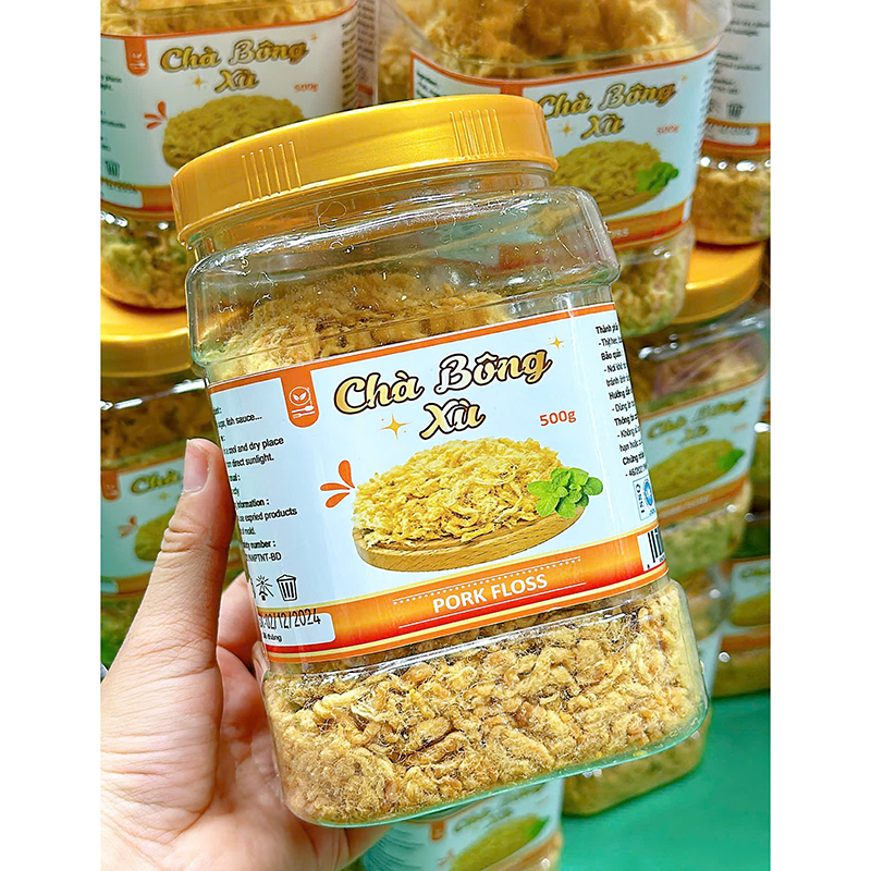 25873_z6125815968019-4e29f668844d16d4453c00e3adc2daf6_20241214143220-4.jpg Chà Bông Xù Thơm Ngon Hộp 500g - CBXH500