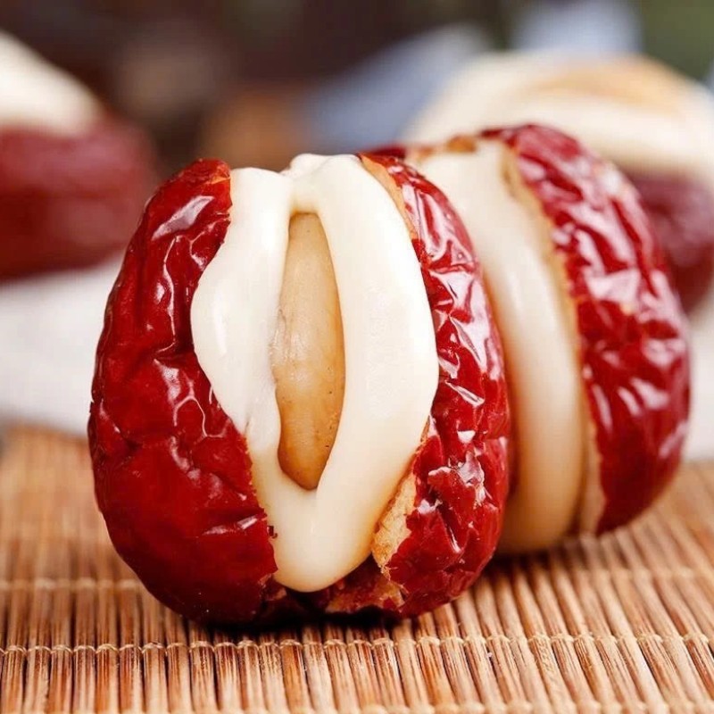 Chỗ sỉ táo Đỏ Kẹp Hạt Điều Túi Zip 300g 6 Chỗ sỉ táo Đỏ Kẹp Hạt Điều Túi Zip 300g