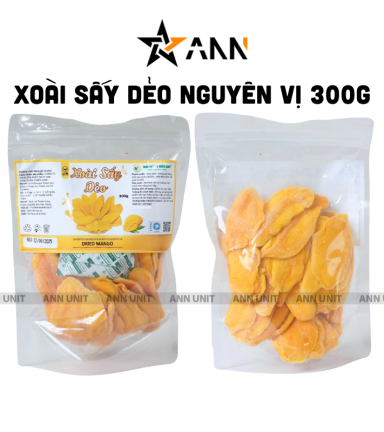 Xoài Sấy Dẻo Túi Zip 300g - XSDTZ300