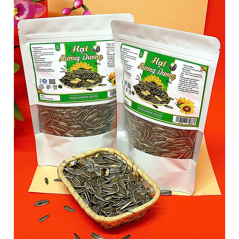 Shop sỉ hạt Hướng Dương Túi Zip Trắng Sữa 500g 8 Shop sỉ hạt Hướng Dương Túi Zip Trắng Sữa 500g