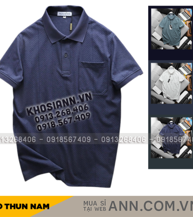 Áo Thun Polo Nam Có Túi (Có Size 3x) - AB530