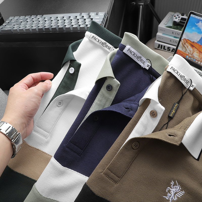 25891_z6138355903965-e30f18572d5582cdbcc8340a9b00d602_20241218162235-12.jpg Áo Thun Polo Nam Phối Ba Màu Thiêu Logo Trước Ngực (Có Size 3x) - AB533