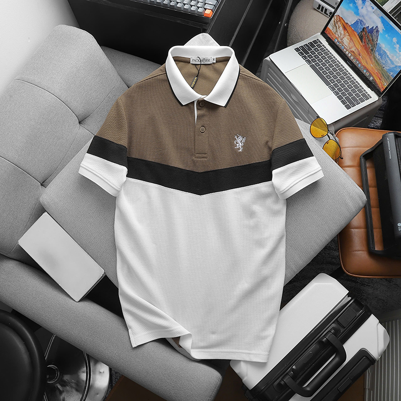 25891_z6138355953915-39e7782f8395aba06d472050446d8722_20241218162237-12.jpg Áo Thun Polo Nam Phối Ba Màu Thiêu Logo Trước Ngực (Có Size 3x) - AB533