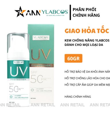 Kem Chống Nắng Đa Tầng Ylabcos UV Protection Dr Lacir SPF50/PA+++ 60g - 8938528007756