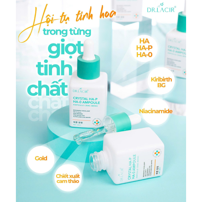 Serum Tinh Thể Vàng Dr.Lacir Crystal Serum 25ml - Giúp Da Căng Bóng 6 Serum Tinh Thể Vàng Dr.Lacir Crystal Serum 25ml - Giúp Da Căng Bóng