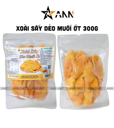 Xoài Sấy Muối Ớt Túi Zip 300g - XSMO300