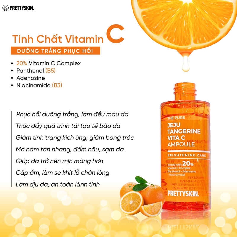 25917_phu-photoroom-36_20250107142729-2.png Serum Prettyskin The Pure Jeju Tangerine Vita C Ampoule 52ml - 8809733215208