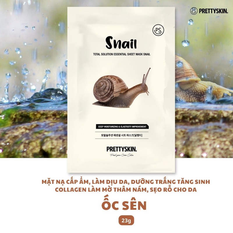 25922_phu-photoroom-35_20250109155852-4.jpg Mặt Nạ Ốc Sên Prettyskin Total Solution Essential Sheet Mask Snail - Hộp 10 Miếng - 8809733210388