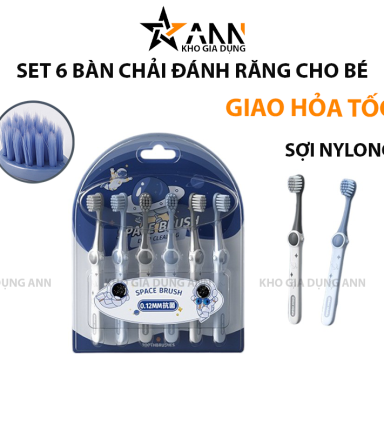Set 6 Bàn Chải Đánh Răng Cho Bé Phi Hành Gia - BCDRPHG