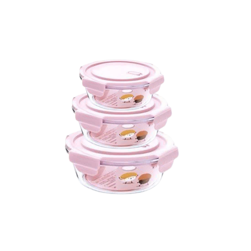 Nơi lấy sỉ set 3 Hộp Đựng Thực Phẩm - Hộp Thuỷ Tinh Tròn 420 - 680 - 950ml 8 Nơi lấy sỉ set 3 Hộp Đựng Thực Phẩm - Hộp Thuỷ Tinh Tròn 420 - 680 - 950ml
