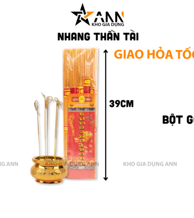Túi Nén Nhang Thần Tài Thái Lan Nhập Khẩu - Hương Sạch Cuộn Tàn Đồng Xu 39cm - NNTTTL
