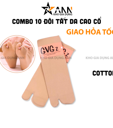 Combo 10 Đôi Tất Da Gvg Xỏ Ngón Dày Dặn - DTDXN10