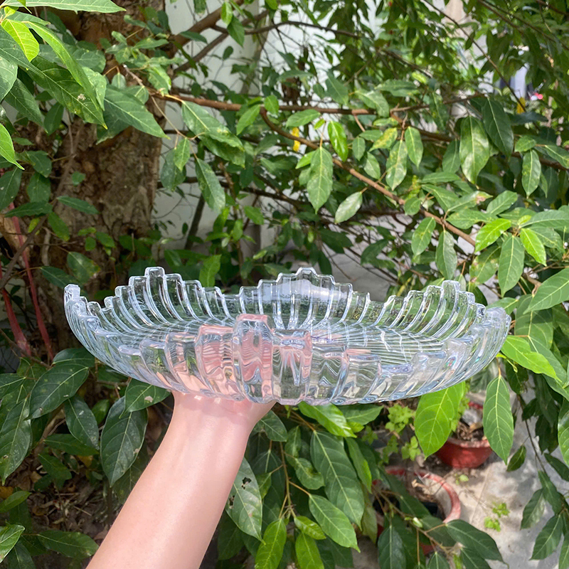 Combo 2 Đĩa Thủy Tinh Cao Cấp - Đĩa Đựng Trái Cây 29x5.5 cm 5 Combo 2 Đĩa Thủy Tinh Cao Cấp - Đĩa Đựng Trái Cây 29x5.5 cm