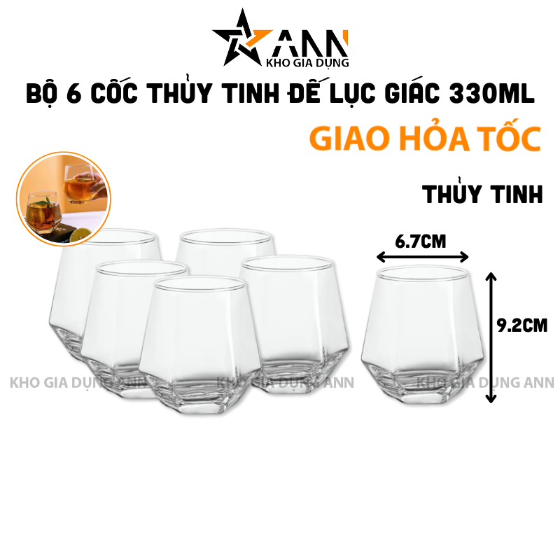 25988_328_20250320114546.png Bộ 6 Cốc Thủy Tinh Đế Lục Giác Sang Trong - Ly Thủy Tinh 330ml 6.7x9.2cm - LTTDLG02