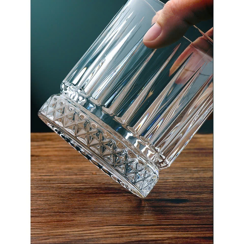 25989_z6233830190028-75851c2b37e80b49d04bd7caef37aef0_20250118101154-2.jpg Bộ 6 Ly Đáy Kim Cương Trắng Trong Viền Vàng - Cốc Thủy Tinh Cao Cấp 340ml - LTTDKC01