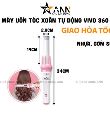 Máy Uốn Tóc Xoăn Tự Động - Máy Uốn Tóc Vivo 360 34cm - MUTXTD01