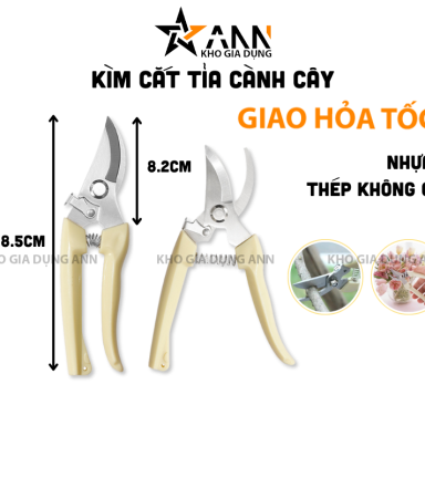Kéo Cắt Cành Cây - Kìm Cắt Cành Kéo Cắt Tỉa Cành Cây Siêu Sắc 18.5cm - KCCC01