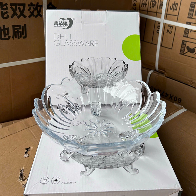 26004_z6234149301816-41a9b1a797c78f9619527c0239fe608d_20250120100622-2.jpg Bát Thuỷ Tinh 3 Chân - Bát Thủy Tinh Đựng Mứt Bánh Kẹo Tết 24cm - BTT01