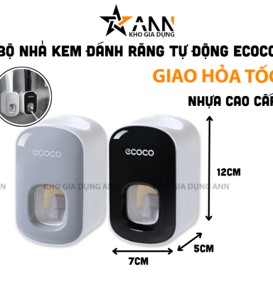 Dung Cụ Nhả Kem Đánh Răng Treo Tường Cao Cấp Ecoco 12x5x7cm - BNKDRTT01